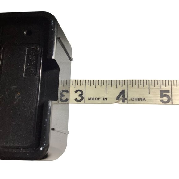 Disney Lorus Quartz Mickey Mouse Alarm Clock Black Plastic Vintage 3”x2.5” WORKS - Picture 5 of 5